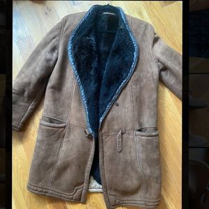 Vintage Suede and Sherpa winter coat
